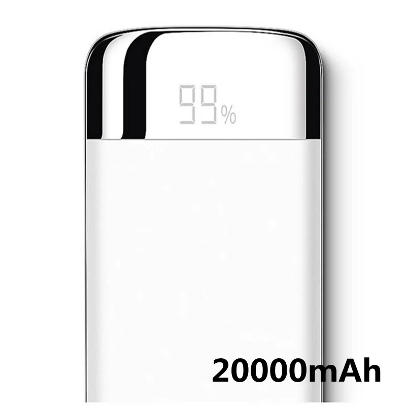 

Power Bank20000mAh Ultra-Thin Portable Mobile Phone Battery External Power Charger Foriphone Xiaomi Mi Huawei Mobile Power Bank