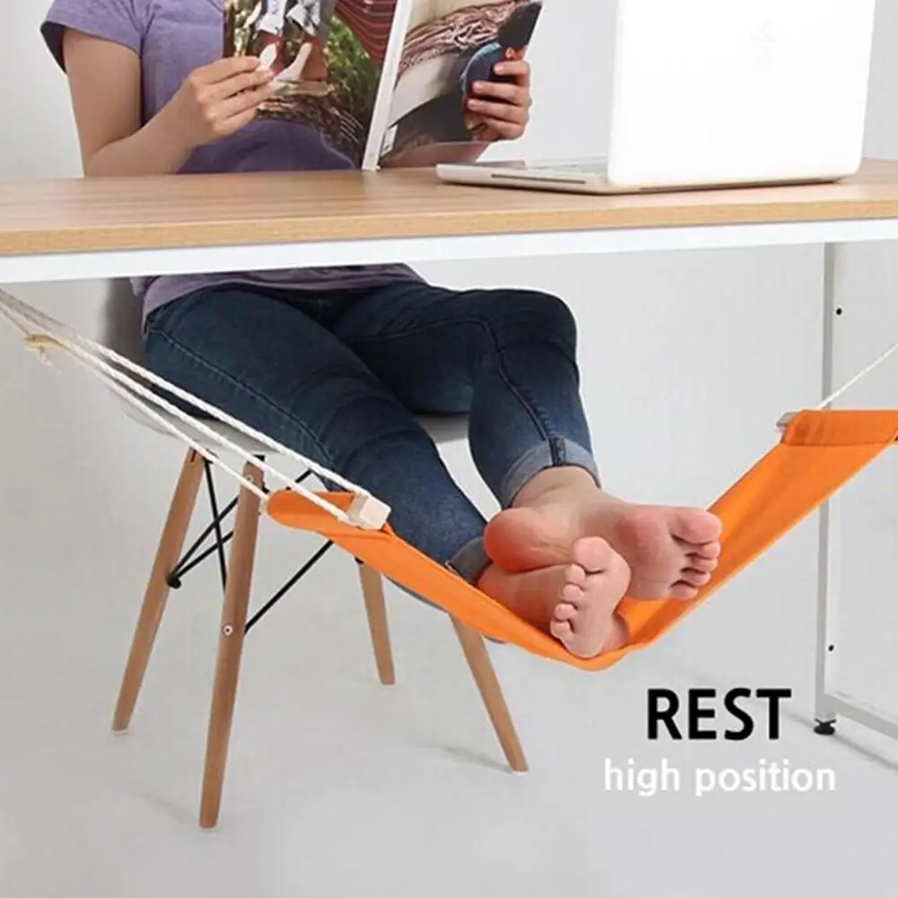 

Creative Simple Foot Hammock Lazy Foot Chair Care Under Desk Hammock Outdoor Rest Cot Office Foot Hammock Mini Feet Office Rest