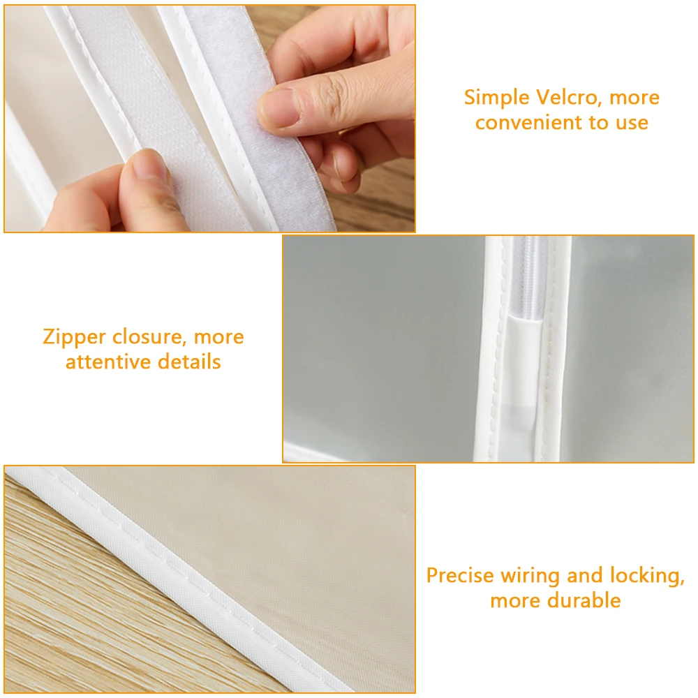 

New Clothes Hanging Dust Cover Dress Suit Coat Transparent Storage Bag Case Organizer Wardrobe Dress Clothing Hanging Dust Cover