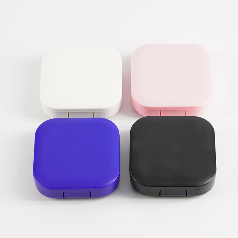 

1 Pcs Pocket Portable Mini Contact Lens Case Easy Carry Make Up Beauty Pupil Storage Box Mirror Container Travel Kit Cute Style