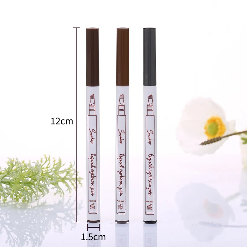 Карандаш для бровей с четырьмя когтями водостойкая ручка татуажа легкое