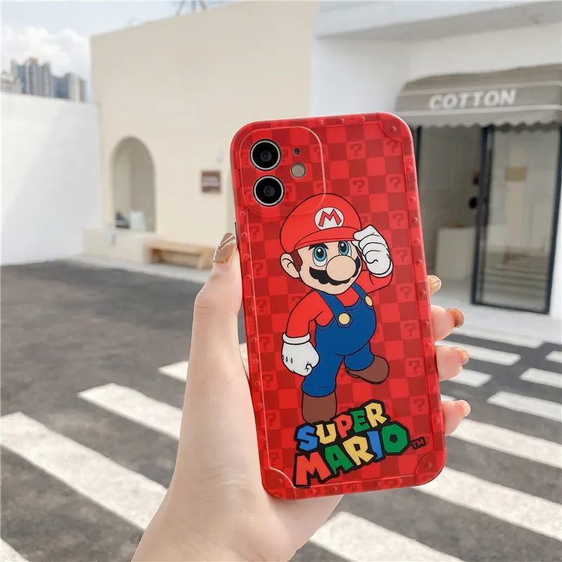 Super Mario Phone Case for IPhone 7 / 8 Plus X XS XR Max 11 12 Pro /Cute Cartoon Anti-fall Silicone | Дом и сад