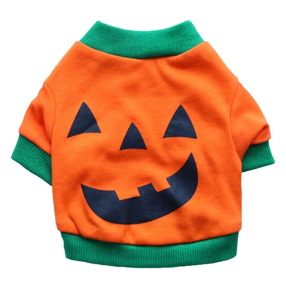 Хэллоуин милая собака щенок смеющееся лицо костюм бульдог прочный хлопок жилет