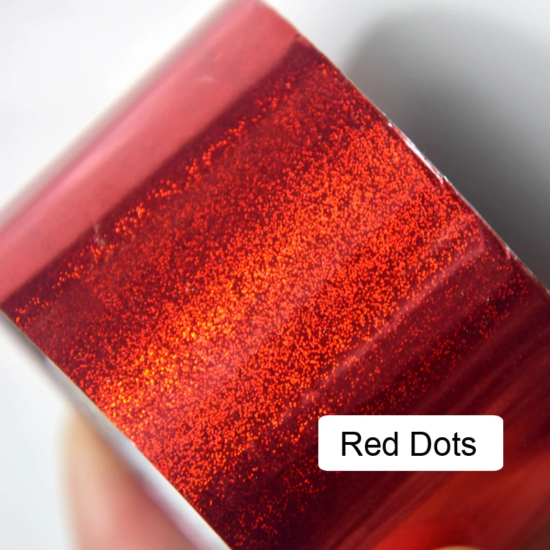 1 рулон переводные наклейки из фольги для дизайна ногтей 120 м * 4 см красный лазер