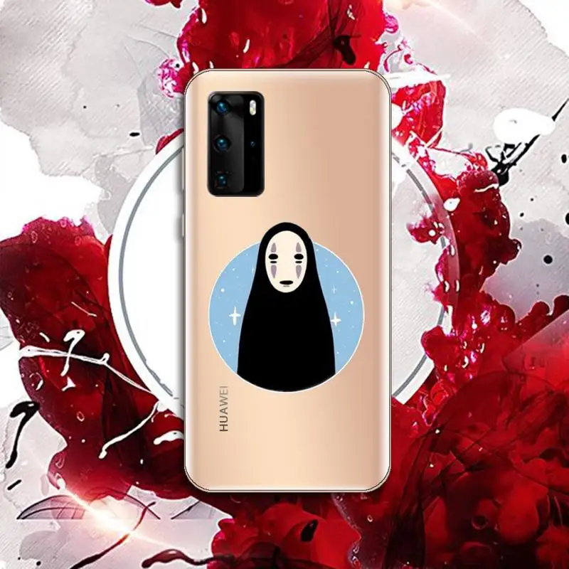 

Studio Ghibli No Face man Phone Case Transparent for Huawei P honor 8 10i 20 30 40 smart 2019