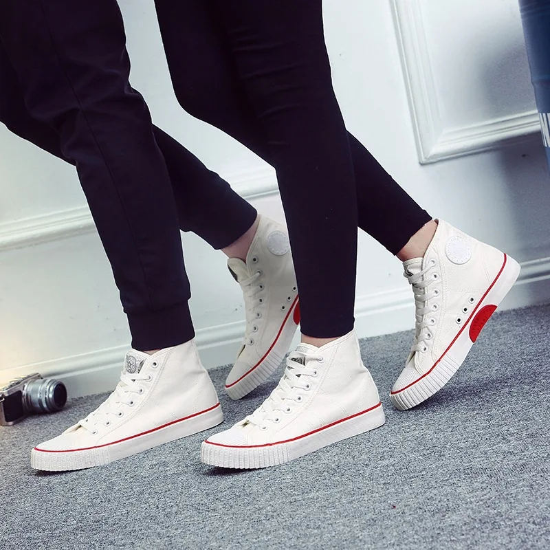 Белые туфли Тканевая обувь Мужская в Корейском стиле для студентов стильная