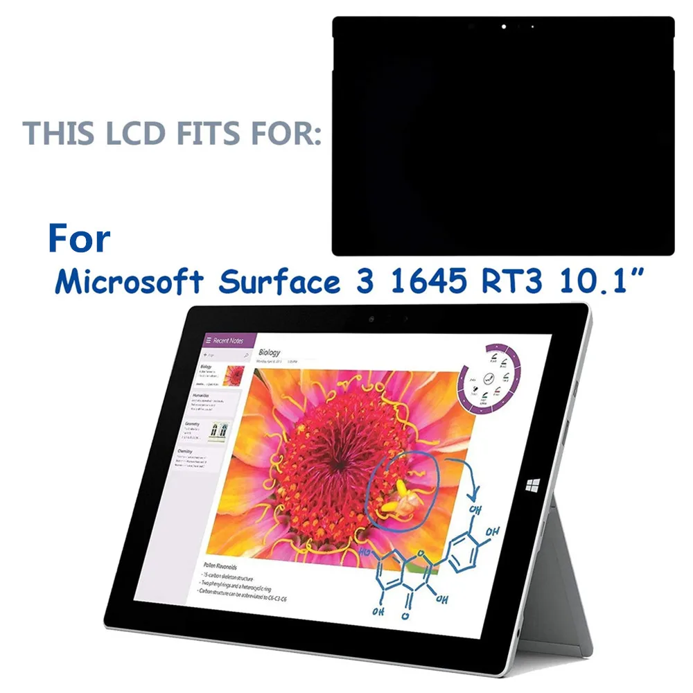 Сенсорное стекло с ЖК экраном для Microsoft Surface RT3 10 8 1645 дисплей дигитайзер
