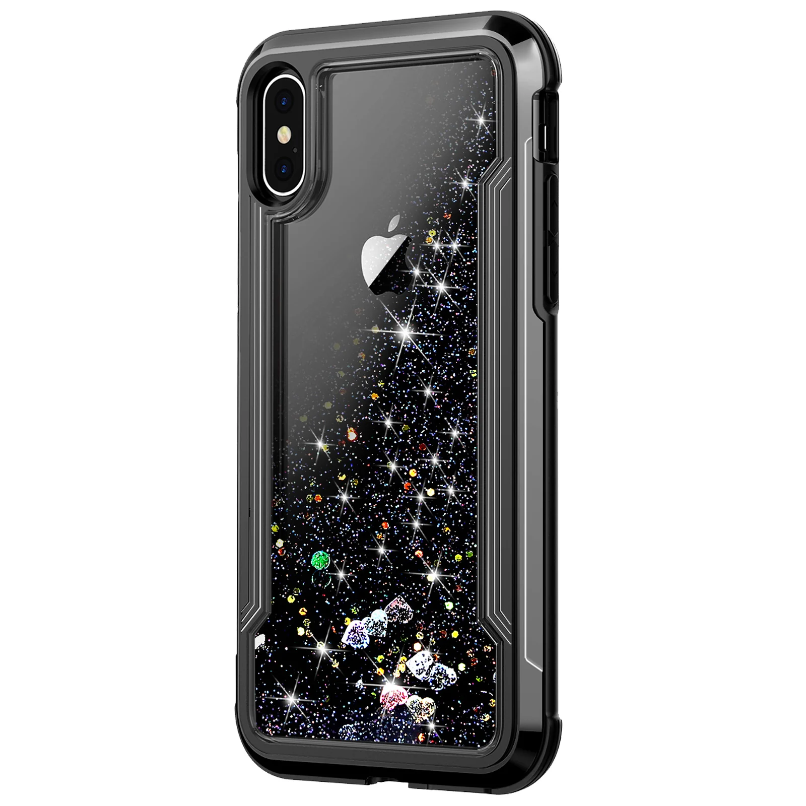 Броня Гибридный ударопрочный каучук бампер чехол для iPhone 11 Pro Max 6 6s 7 8Plus X XS Max XR жидкий сыпучий песок украшение блестки чехол