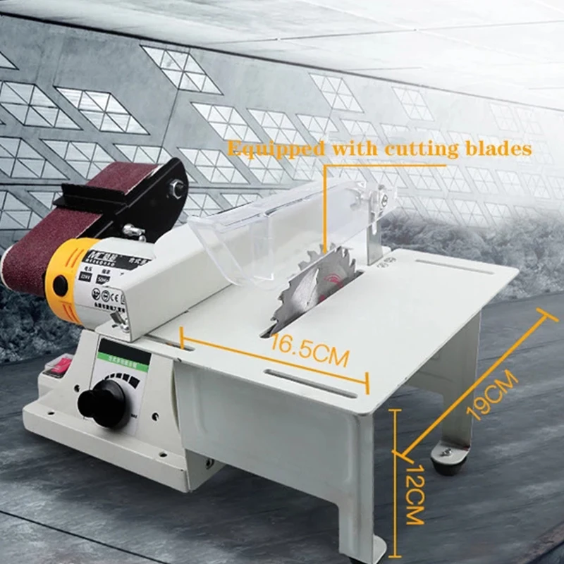 

Mini belt machine / household sharpener / electric grinder / small / desktop / diy / metal / woodworking polishing tools
