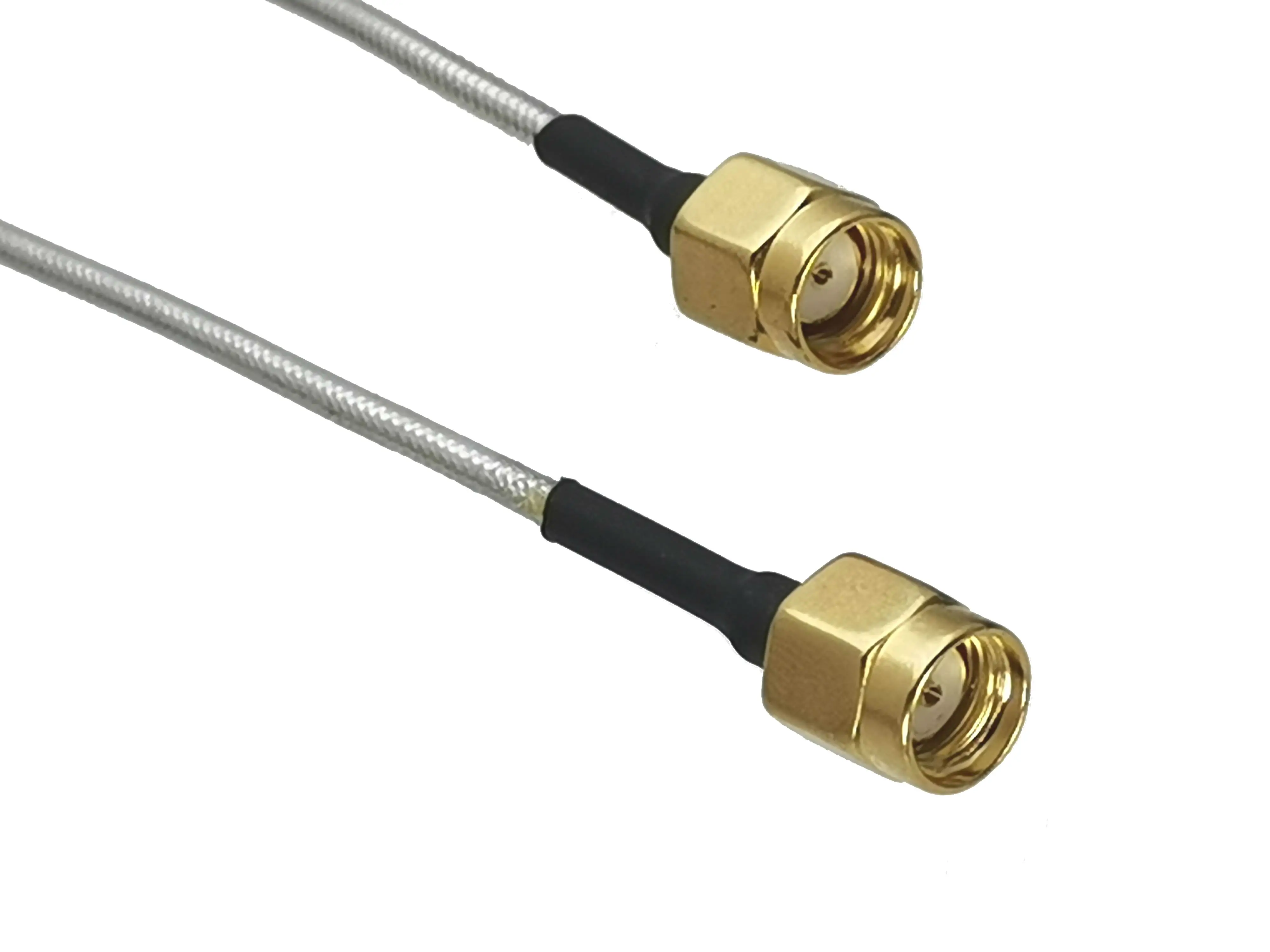 1pce RP-SMA Male jack to RG405 0.086" Silver Cable Semi-rigid Flexible Pigtail 4inch~20M RF Connector |