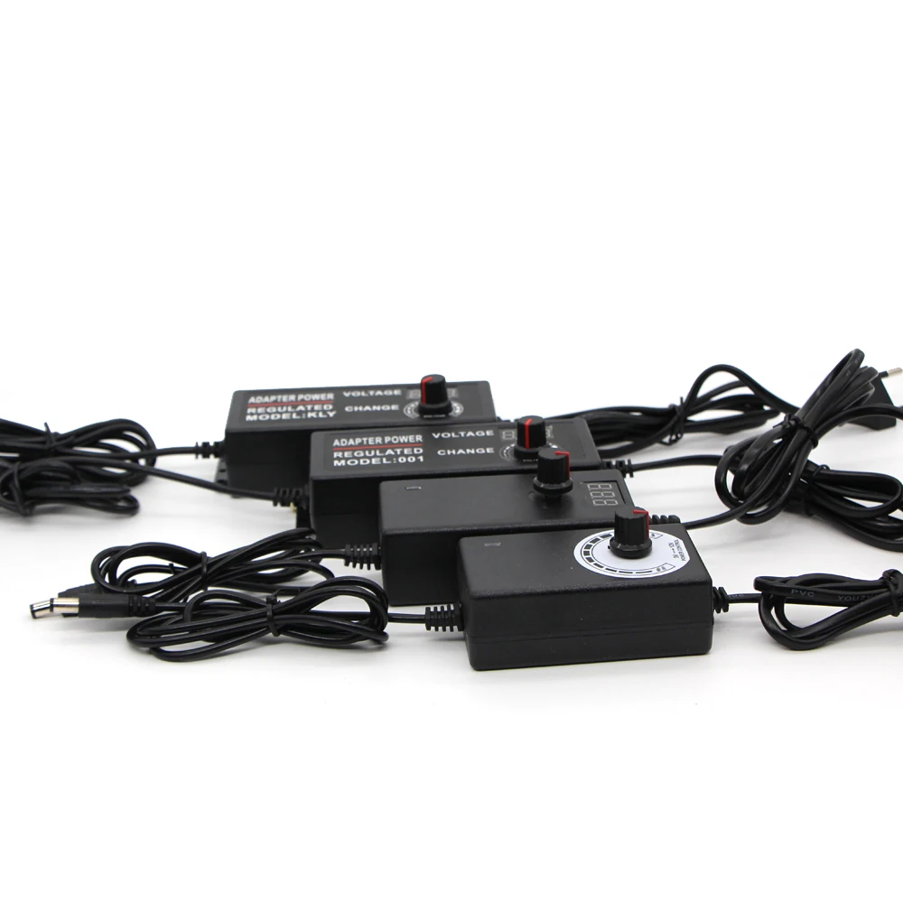 Регулируемый универсальный адаптер питания с переменного тока на постоянный ток