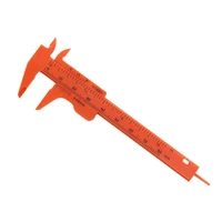 mini 80mm double scale plastic vernier caliper ruler gauge sliding micrometer student calipers size measuring tools