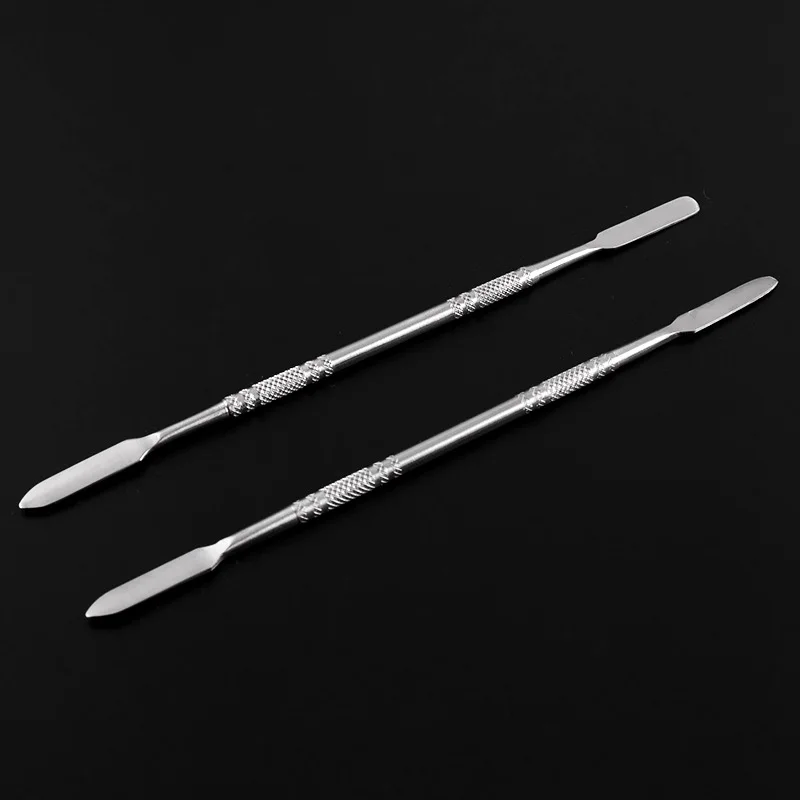 AMSIC нержавеющая сталь косметические для макияжа лица Палитра шпатель 2 шт основа