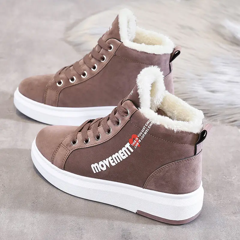 

Ladies Winter Ankle Boots Women Warm Thick Plush Suede Shoes Snow Boots Female Sneakers Fur Shoes Women Botines Mujer