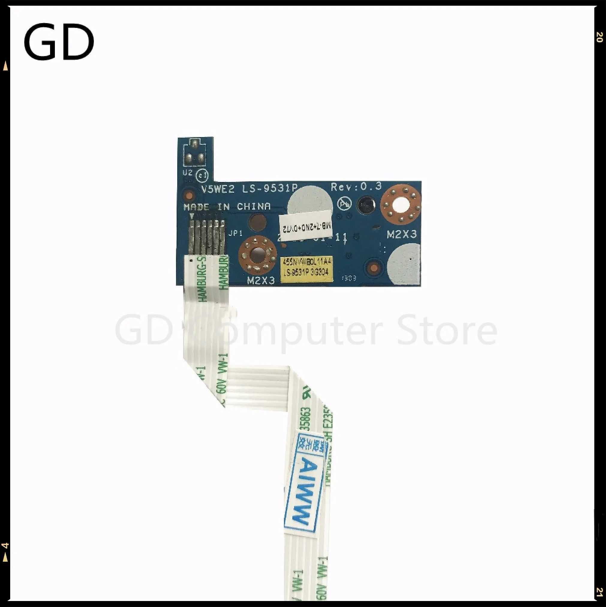 GD оригинал для Acer E1-570 E1-530 E1-570G E1-572P E1-510P LS-9531P V5WE2 Мощность кнопка на плате