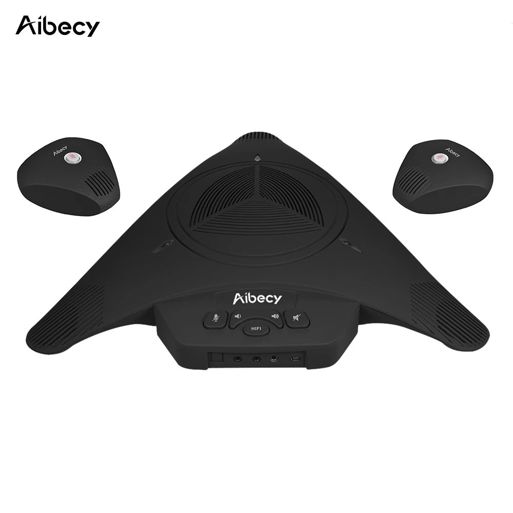 Микрофон Aibecy для совещаний с 2 расширенными микрофонами USB 8 м Поддержка Skype MSN
