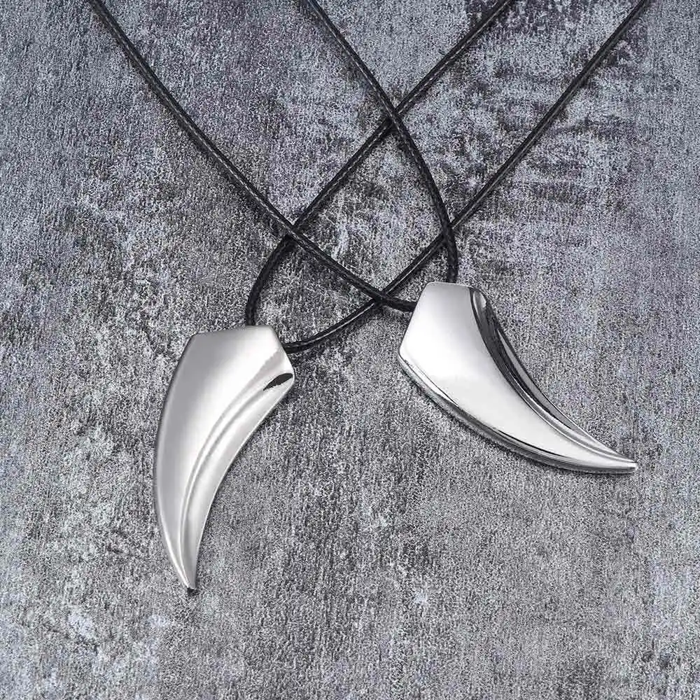 Ожерелье женское/Мужское антикварное кулон из нержавеющей стали и кожи с