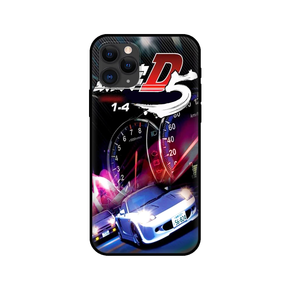 black tpu case for iphone 5 5s se 6 6s 7 8 plus x 10 cover for iphone xr xs 11 pro max case initial d ae86 free global shipping