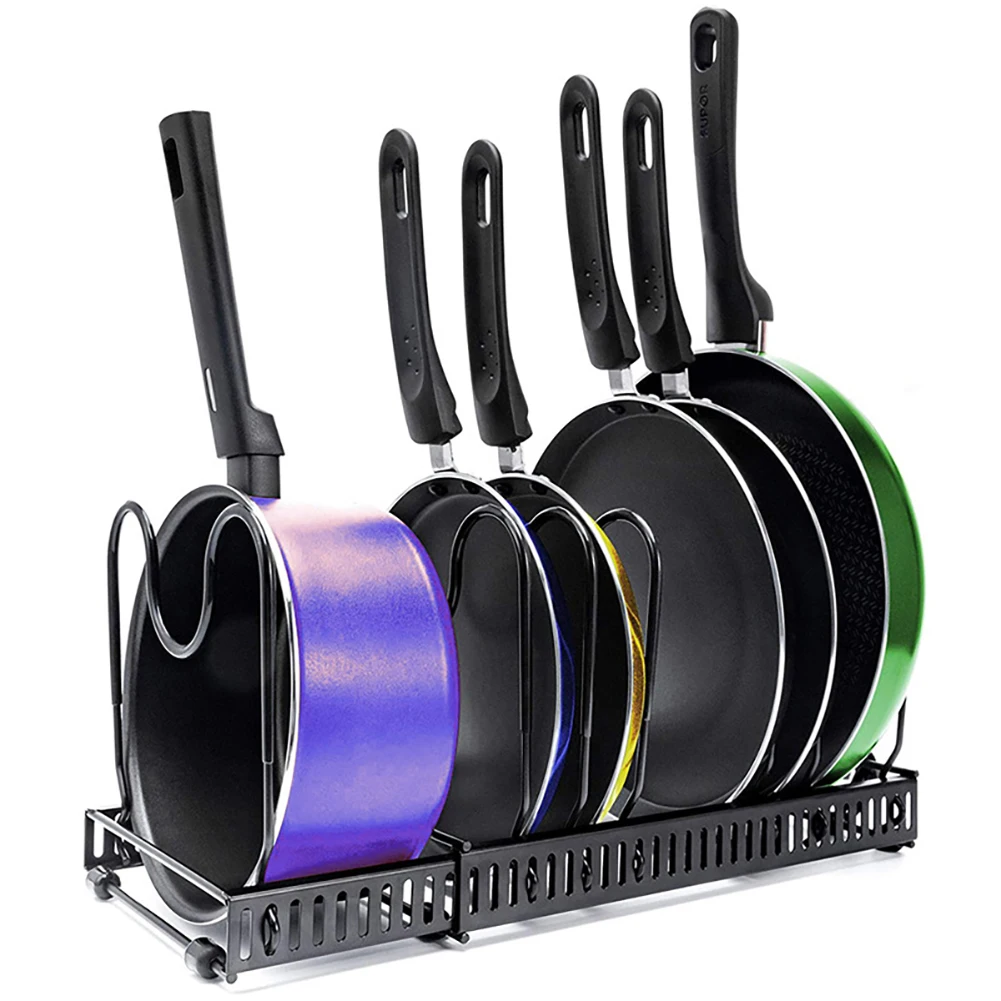 

Multi-Funtion Pot Pan Storage Rack 5 Tiers Pot Frying Pan Lid Storage Rack Organizer Kitchen Cookware Stand Holder Pans Holder
