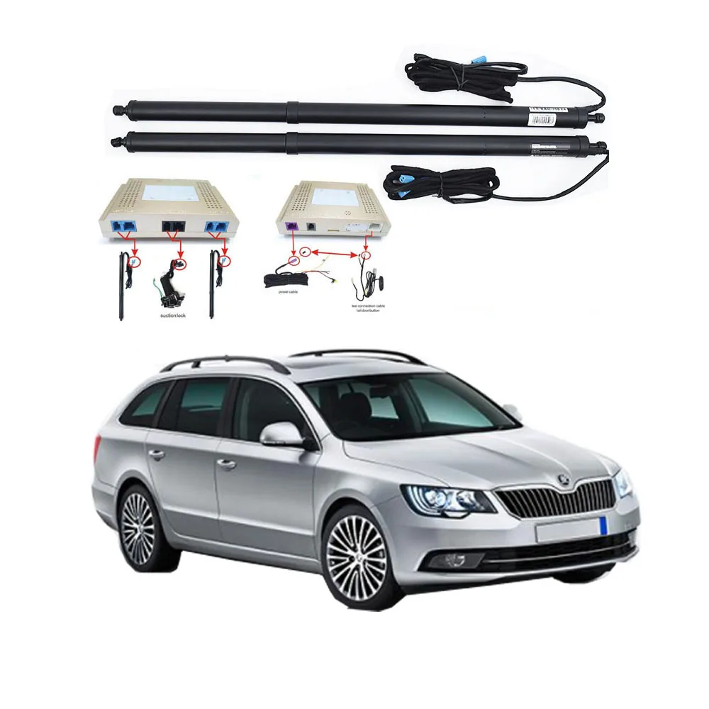 Новая электрическая задняя дверь переоборудована для SKODA SUPERB-Tail box Интеллектуальная электрическая задняя дверь мощность для подъема багажника замок