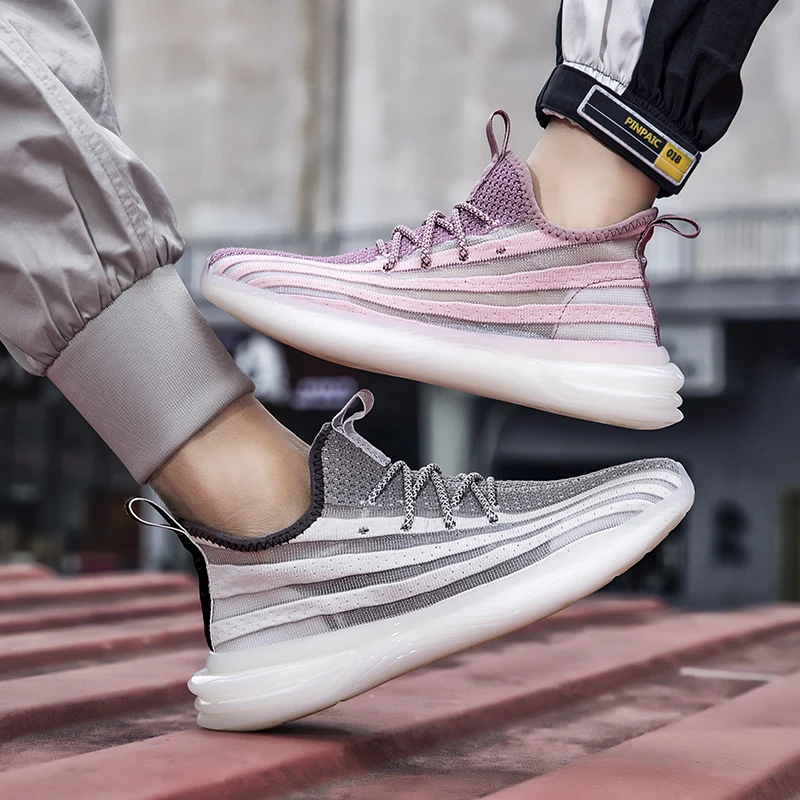 Кроссовки из сетчатого материала для мужчин и женщин Бренд Casul Прогулочная обувь