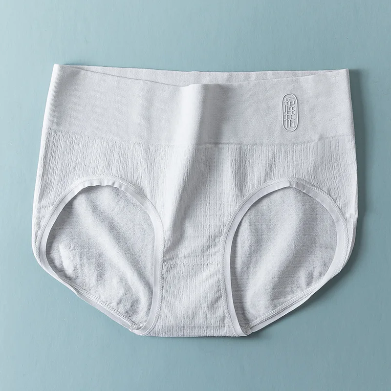 Трусы женские хлопковые с высокой талией бесшовные F размера плюс | Женская
