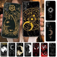 2021 witch moon tarot phone case for xiaomi redmi 11 lite 9c 8a 7a pro 10t 5g cover mi 10 ultra poco m3 x3 nfc 8 se cover