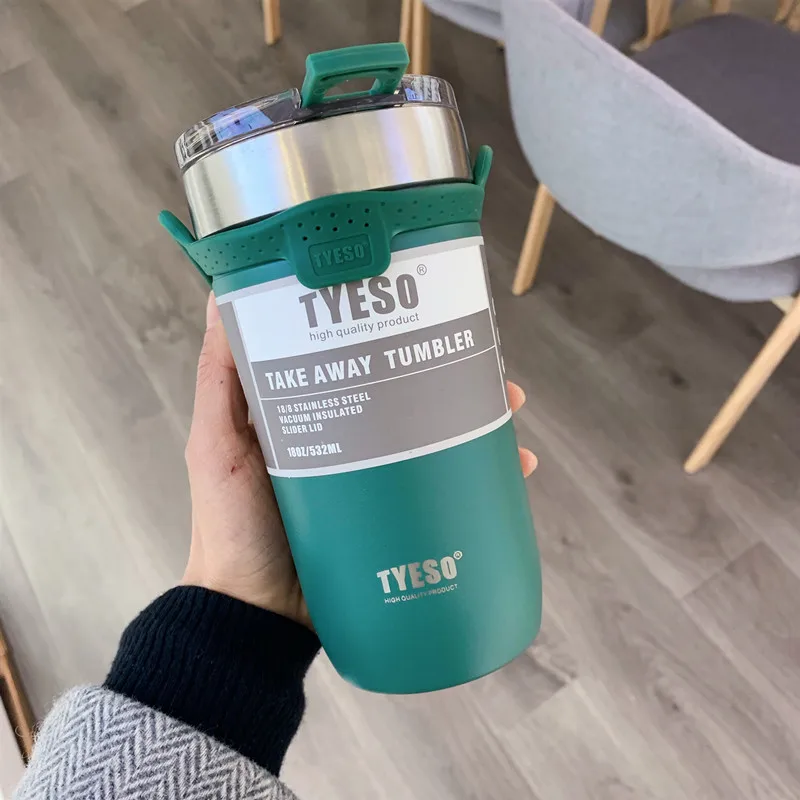 

710ML Double Vacuum Bottle Stainless Steel Water Hot Cold Water Bottle Thermal Thermos Coffee Container With Non-slip Case