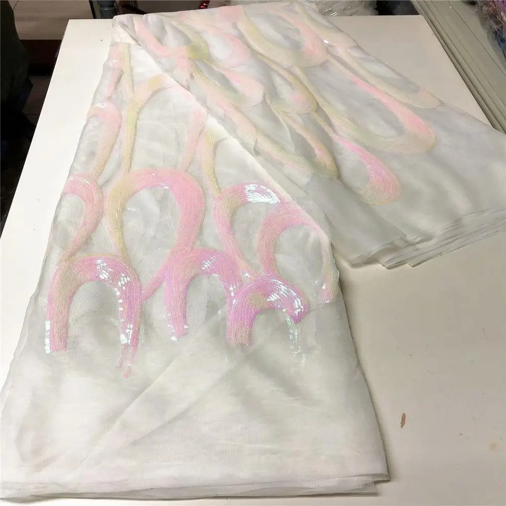 Африканские блестки сетчатые кружевные ткани 2020 высокая яркость королевский