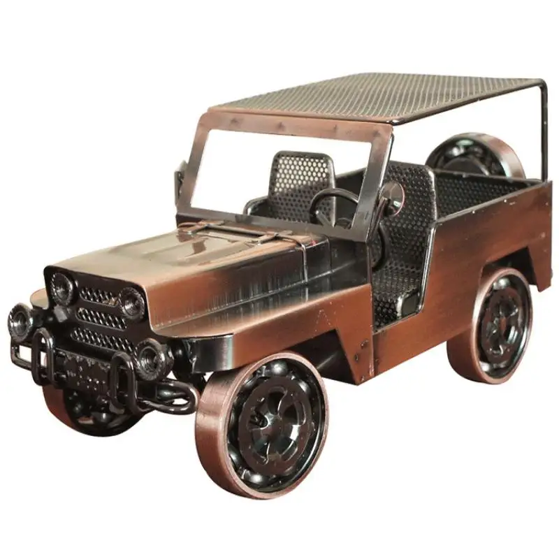 

Creative Wrought Iron Car Model Domineering Wrought Iron Classic Car Model Electroplating Does Not Rust Home Bedroom Decoration