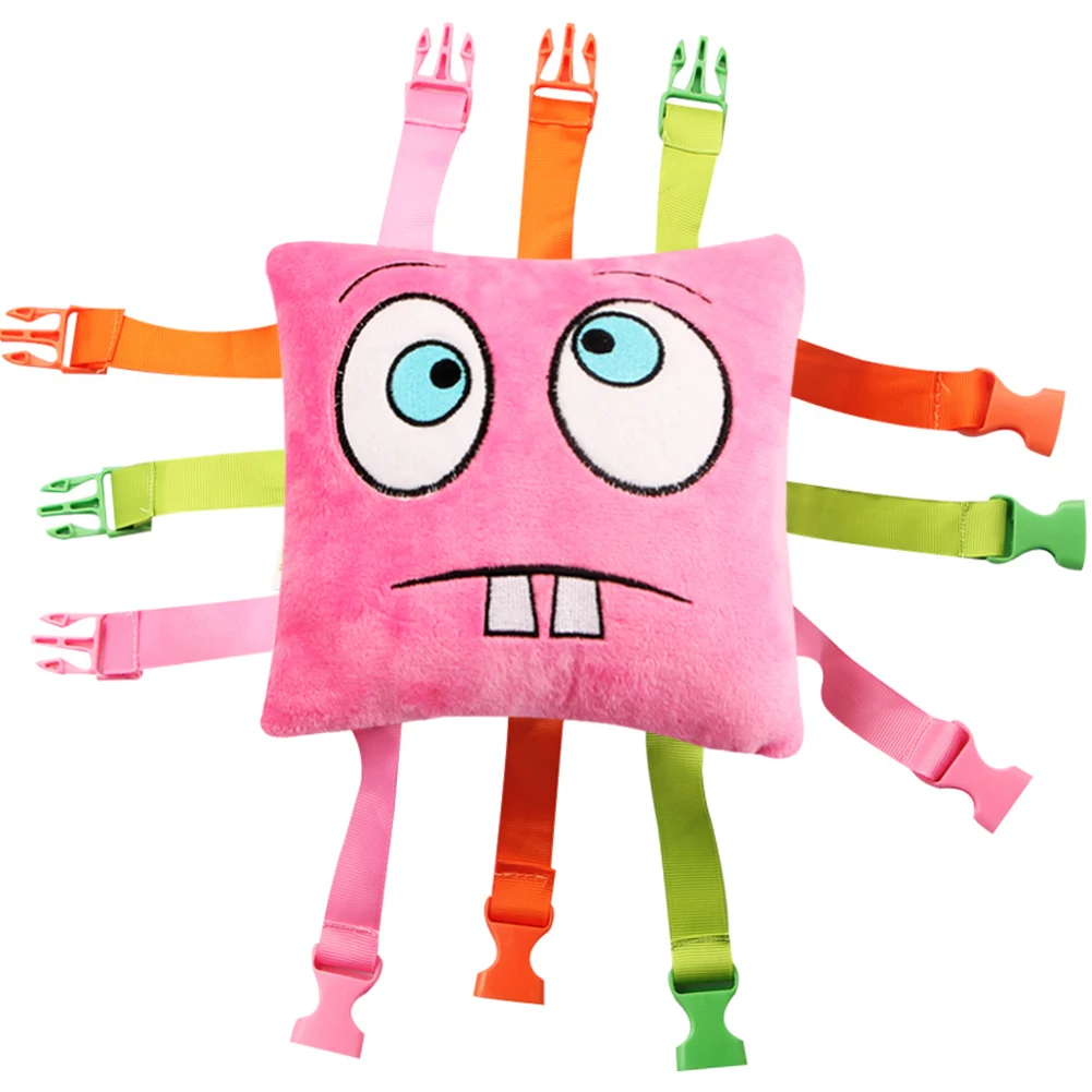 

Montessori Baby Puzzle Buckle Dolls Kindergarten Sensory Buckle Pillow Toy Activity Baby Learning Toys For Children Educational