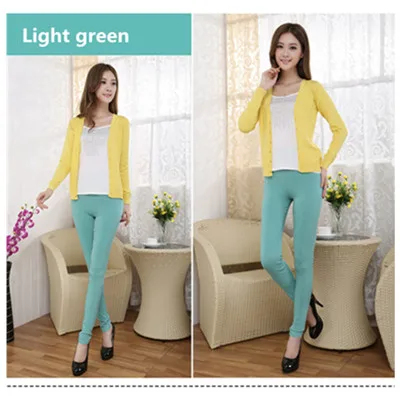 light green S-6XL плюс размер женские Леггинсы эластичные брюки-карандаш черные леггинсы женские леггинсы Mujer Leginsy Damskie Leeging Femme - Цвет: light green