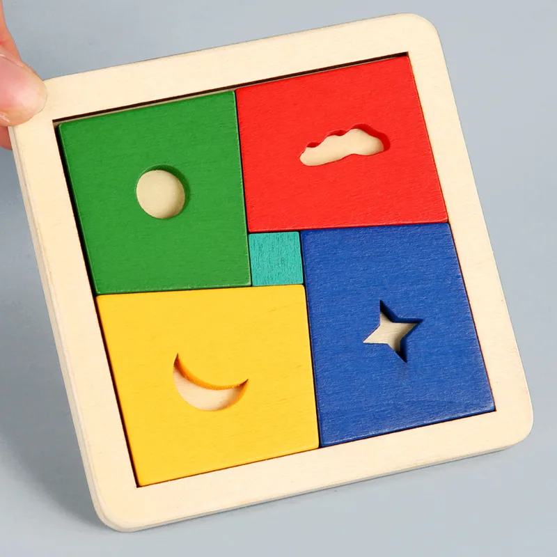 

Baby Educational Toys Puzzle Jigsaw Wooden Toys Montessori Early Learning Birthday Christmas New Year Kindergarten Toys Rainbow
