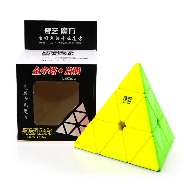 QiYi Qiming пирамида быстрая гладкая Профессиональная игра игрушечные кубики