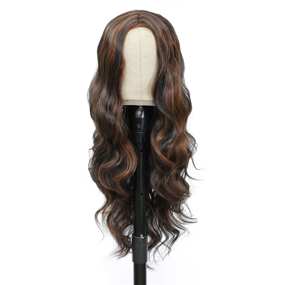 

Длинные волнистые волосы, синтетические, глубокие волнистые парики для женщин, натуральные обжимы, черные, красные, для ежедневного Косплея