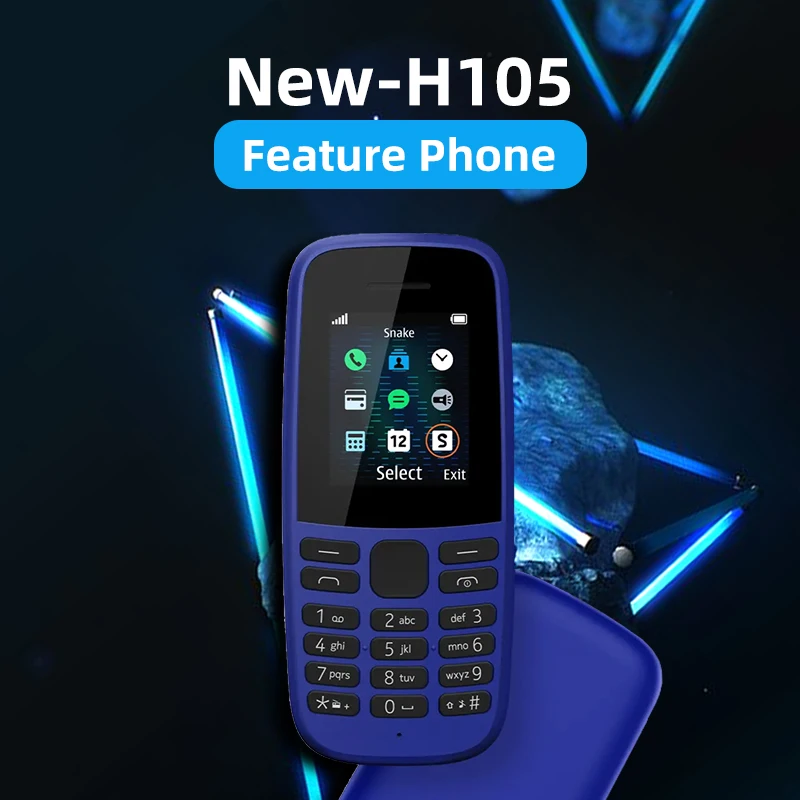 

New-H105 Feature Phone 30+ GSM 900/1800 Cheap Phone Long Standby Time Support Hebrew Arabic Russian Unlocked Cell Phones