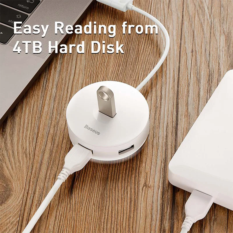 usb разветвитель baseus для macbook pro air 4 порт