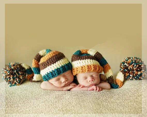 

free shipping,new crochet newborn LONG TAIL ELF PIXIE hat baby Stocking Hat newborn hat caps PHOTO PROP size:0-1m,3-4m