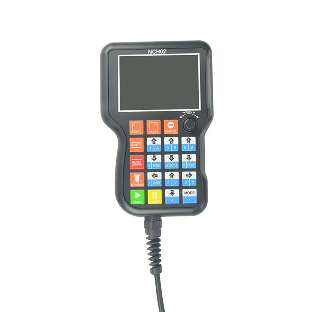 

CNC Handle Motion Controller NCH02 3/4/5axis 125 KHz Pulse + 24v 75W MEANWELL Switching power supply+U-disk Read G-CODE.