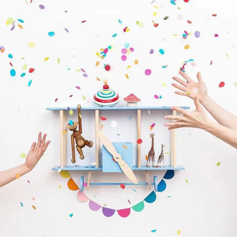 Nordic Стиль Цветной флаги украшение детской комнаты вечерние Войлок цветы