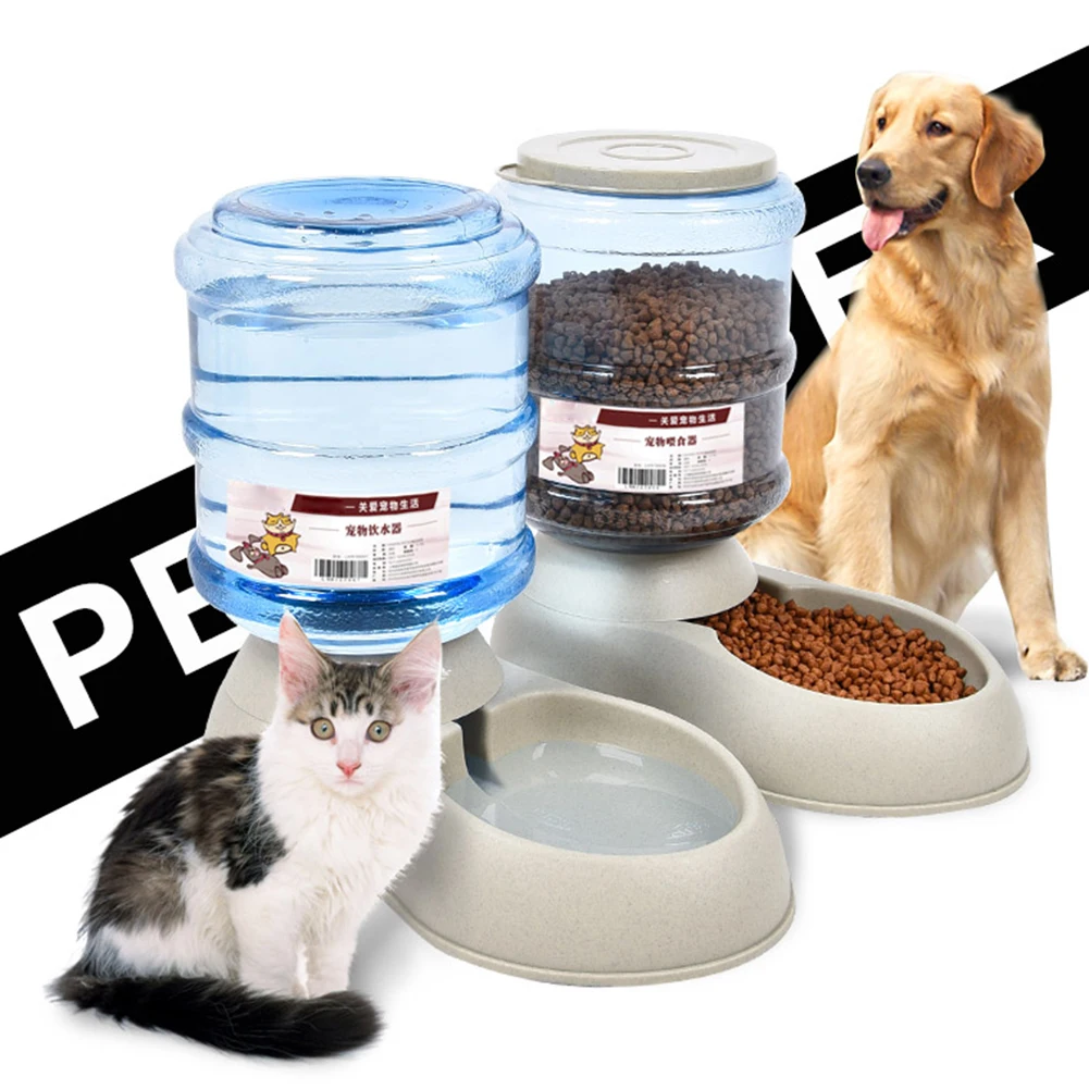 

1Pc Detachable Pet Dog Automatic Feeder Food Drink Animal Bowl Water Bowl Dispenser Pet Feeder Supplies