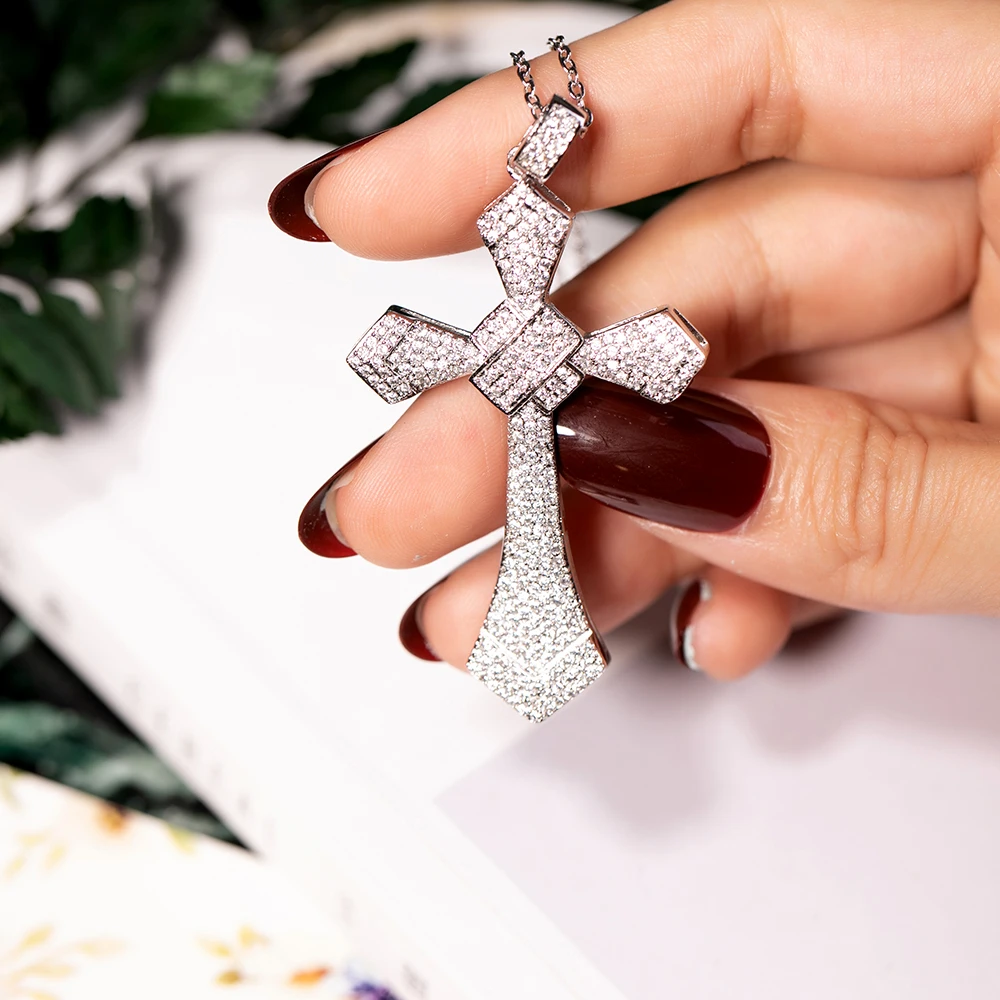 Новинка изысканное ожерелье из серебра 925 пробы с подвеской в виде креста Библии