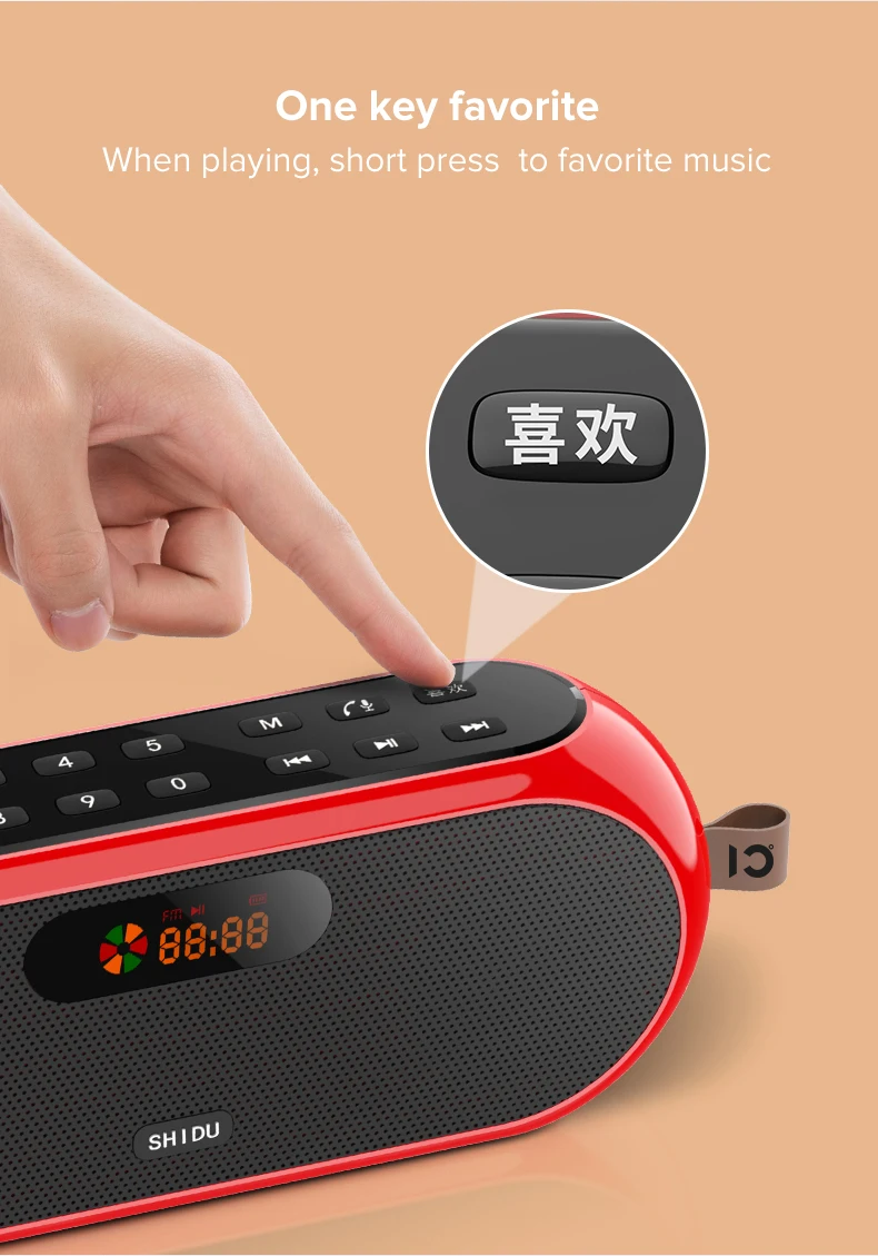 Радио портативный динамик FM беспроводные Bluetooth колонки Саундбар Спорт на