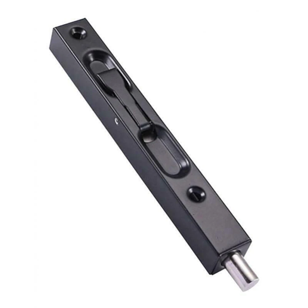 Door Flush Bolt Concealed Security Lock For French Doors 10" Black Wooden Pocket Set Hook Red Bronze Copp | Дом и сад