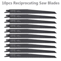 10pcs 9 reciprocating saw blades for wood metal cutting power tools accessories