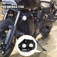 2021new motorcycle accessories kickstand extension plate foot side stand enlarge pad for harley pan america 1250