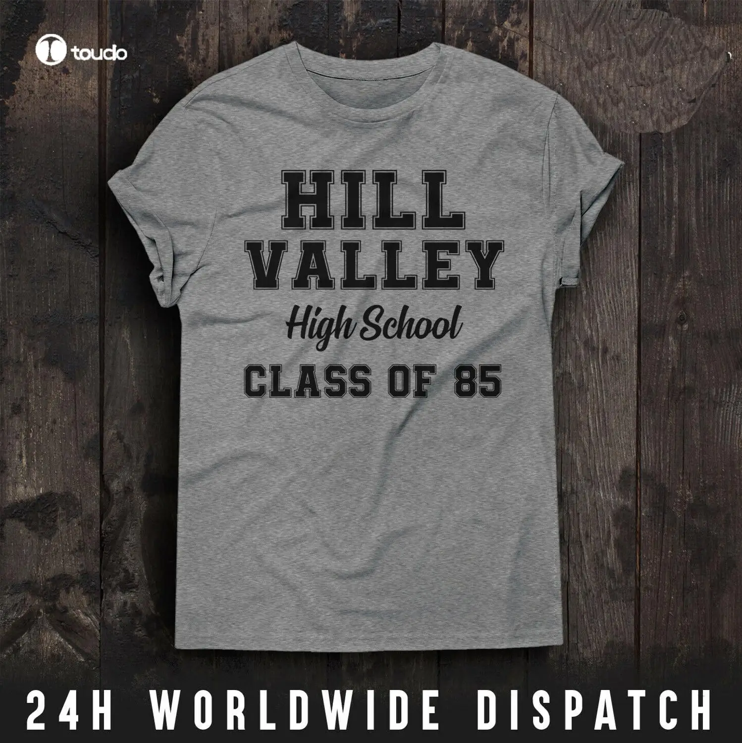 

To The Future T Shirt Hill Valley High School Marty Mcfly Doc Emmett Brown