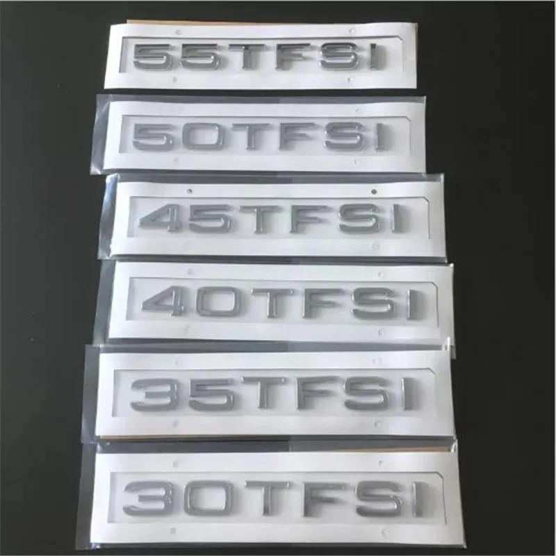 2 шт. Новинка Стайлинг автомобиля 3D ABS серебряный 30TFSI 35TFSI 40TFSI 45TFSI 50TFSI 55TFSI значок