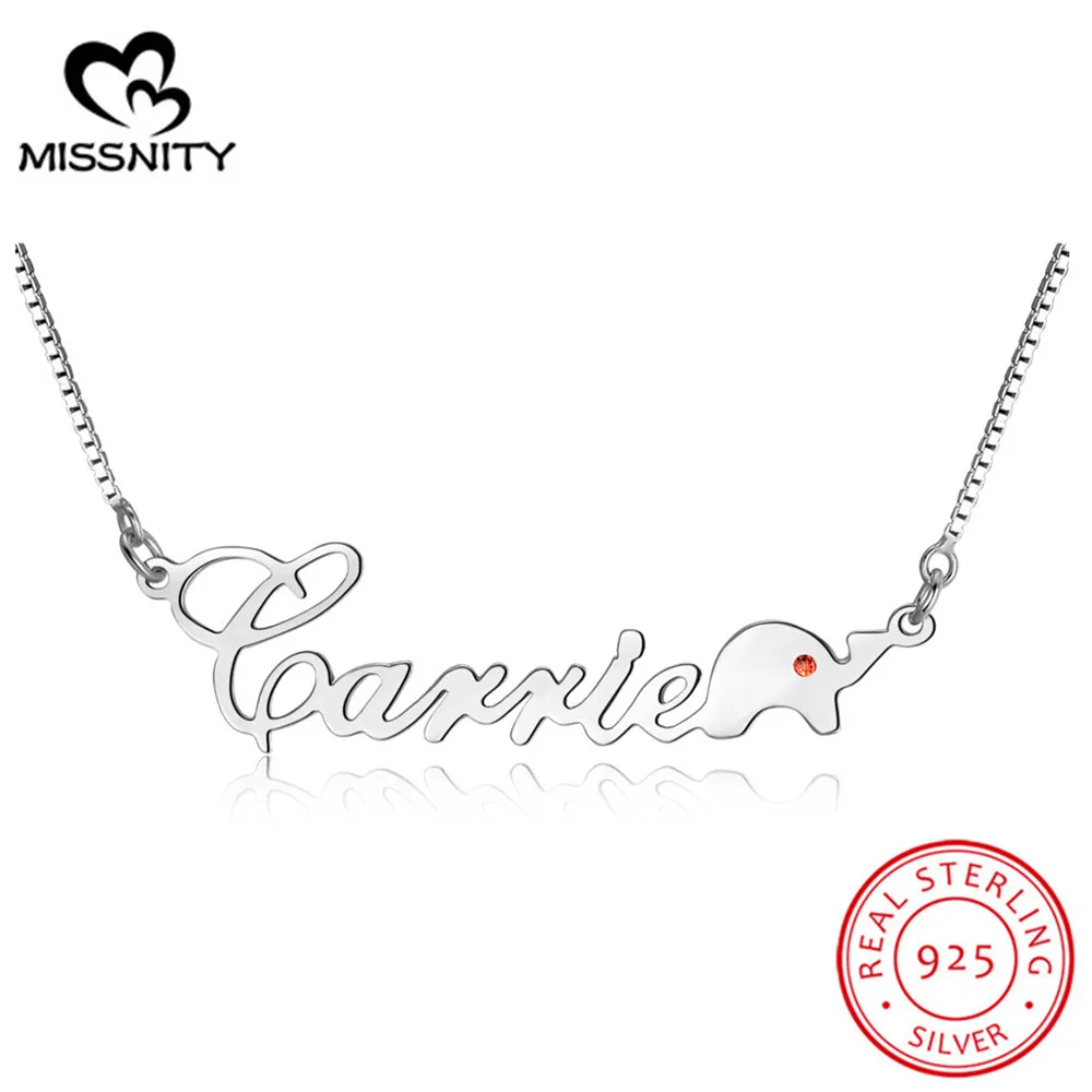 

Ожерелье с именем на заказ, инкрустированным камнем-талисманом, индивидуальная подвеска, ювелирное изделие с золотым покрытием из стерлинг...