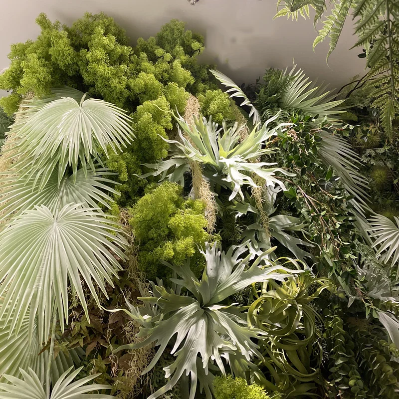 Имитация веера подсолнечник лист подорожник веер листья бриофита искусственные